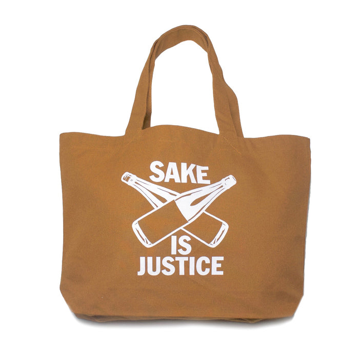 【BAG】SAKE IS JUSTICE トートバッグ(大) /キャメル