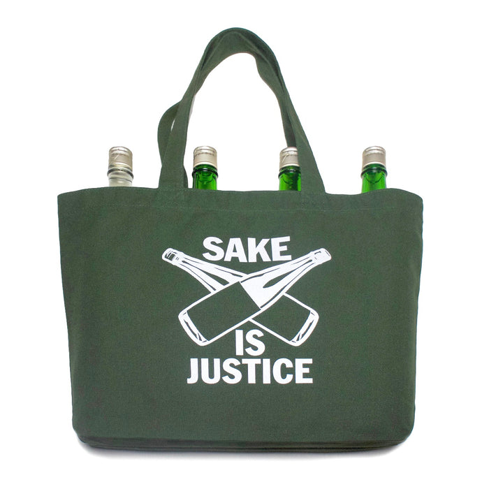 【BAG】SAKE IS JUSTICE トートバッグ(大) /オリーブ