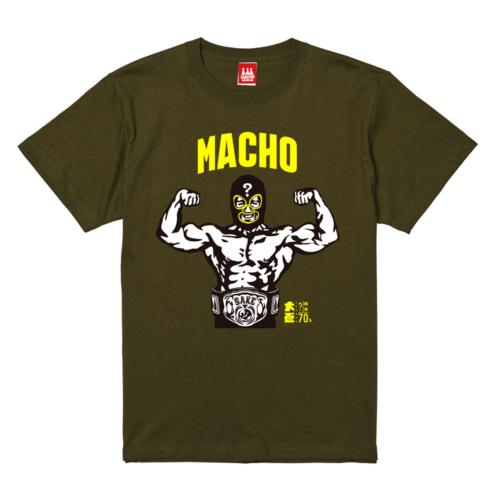 【T-shirt】Macho マスクマン/シティグリーン