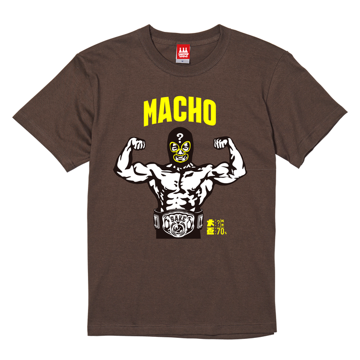 【T-shirt】Macho マスクマン/チャコール
