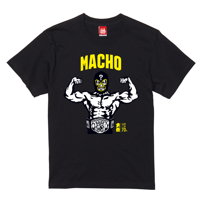【T-shirt】Macho マスクマン/ブラック