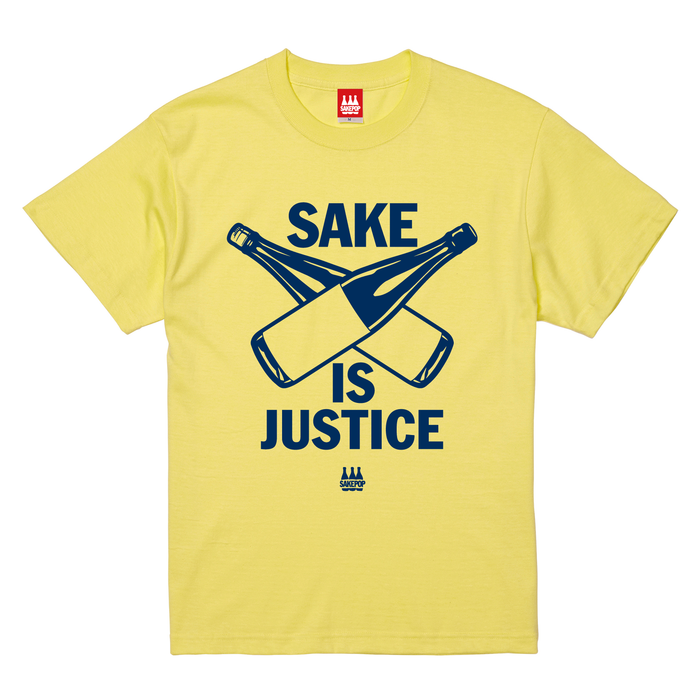 【T-shirt】SAKE IS JUSTICE/イエロー