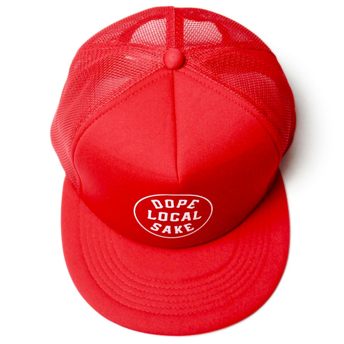 【MESH CAP】DOPE LOCAL SAKE／レッド