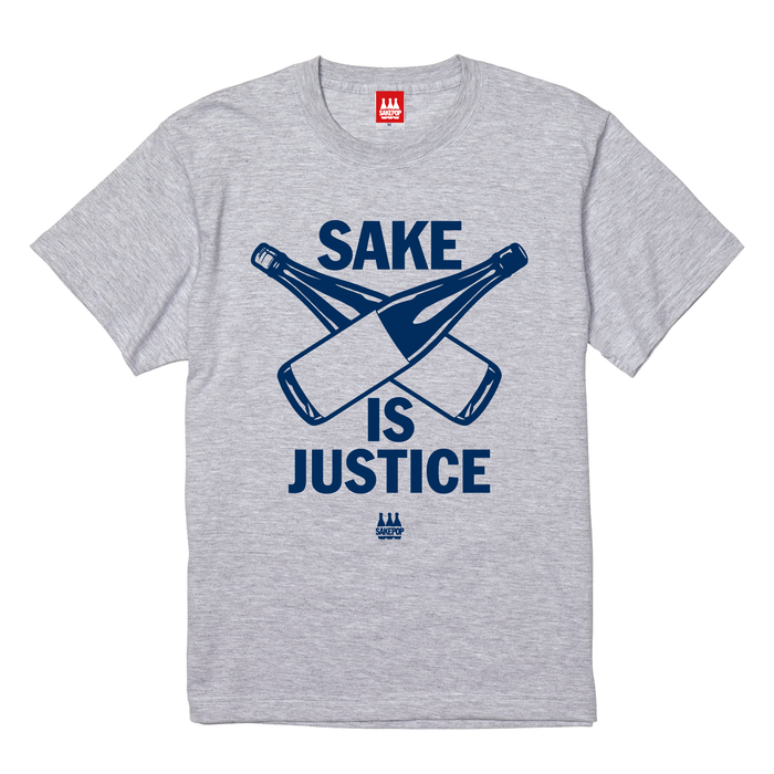 【T-shirt】SAKE IS JUSTICE／アッシュ